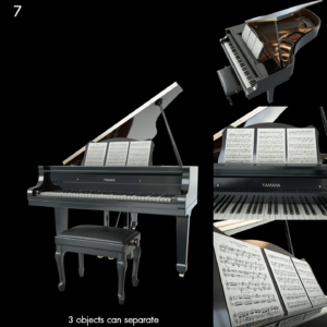 Grand Piano Proxy Model for SketchUp