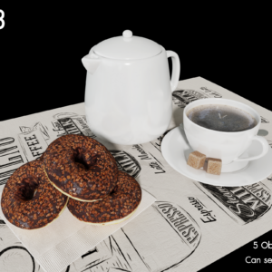 Coffee Shop Donut Set