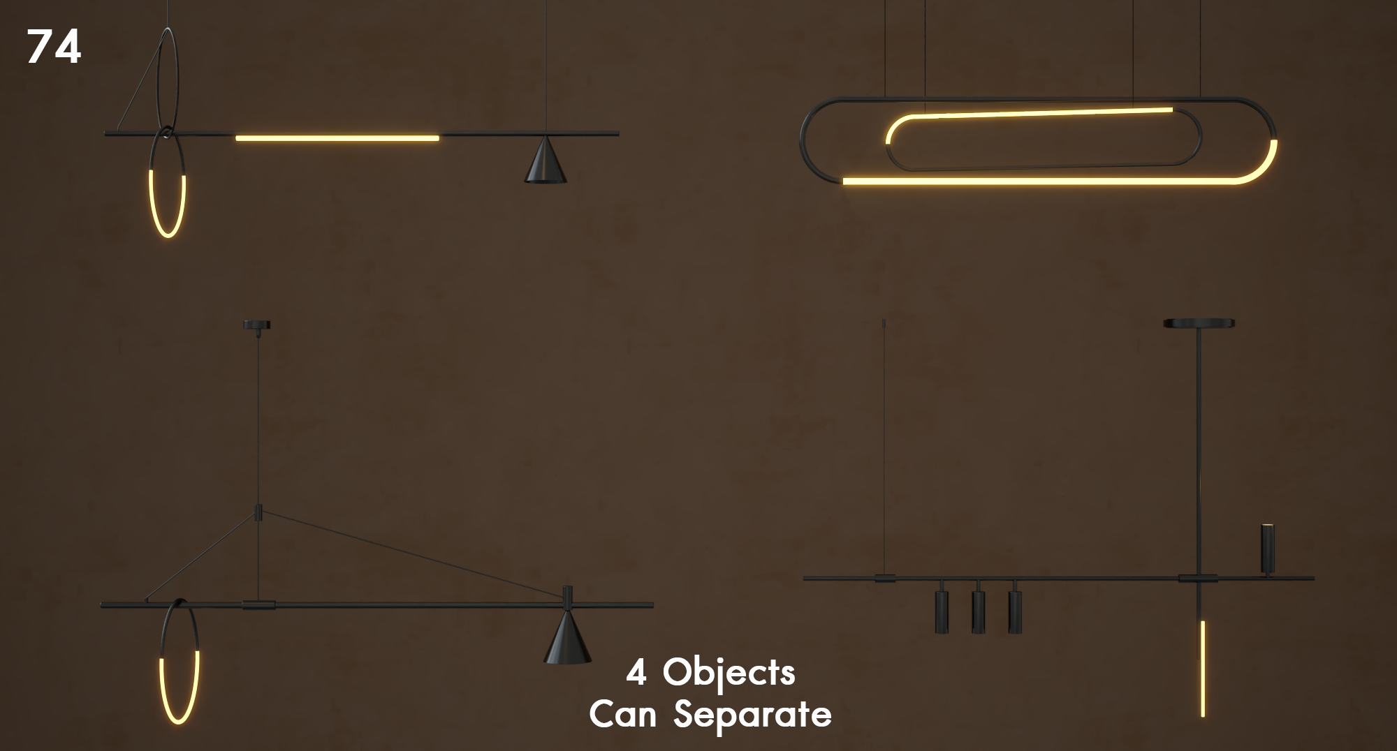 Modern Pendant Lighting Set