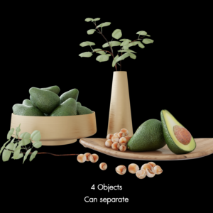 Decorative Avocado Kitchen Set