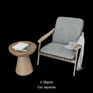 Armchair and Side Table Set