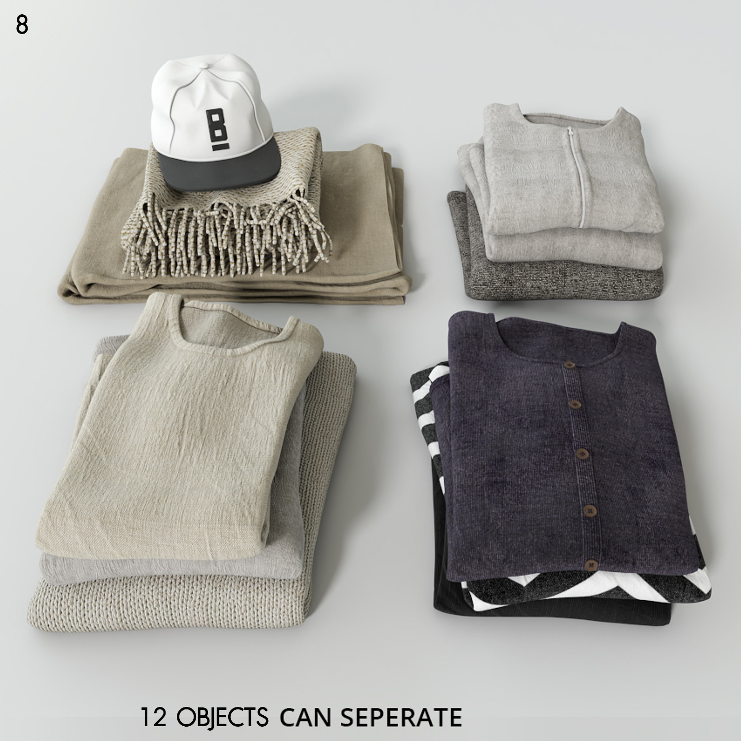 Clothing Proxy Model for SketchUp with V-Ray