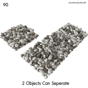 Natural Pebbles Proxy Model for SketchUp with V-Ray