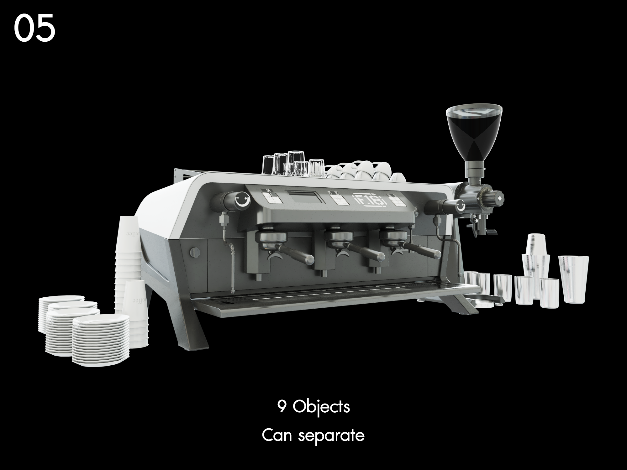 Coffee Shop Proxy Model for SketchUp