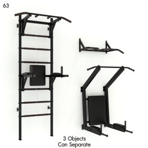 Swedish Wall Bar Set with Horizontal Press Bars