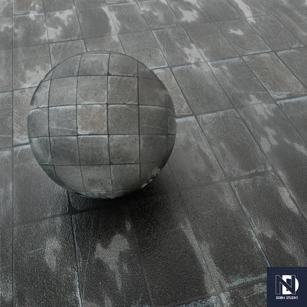 Concrete Wet Sidewalk Proxy Model