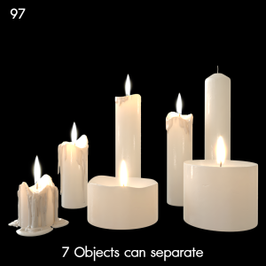 Realistic Candle Proxy Model for SketchUp
