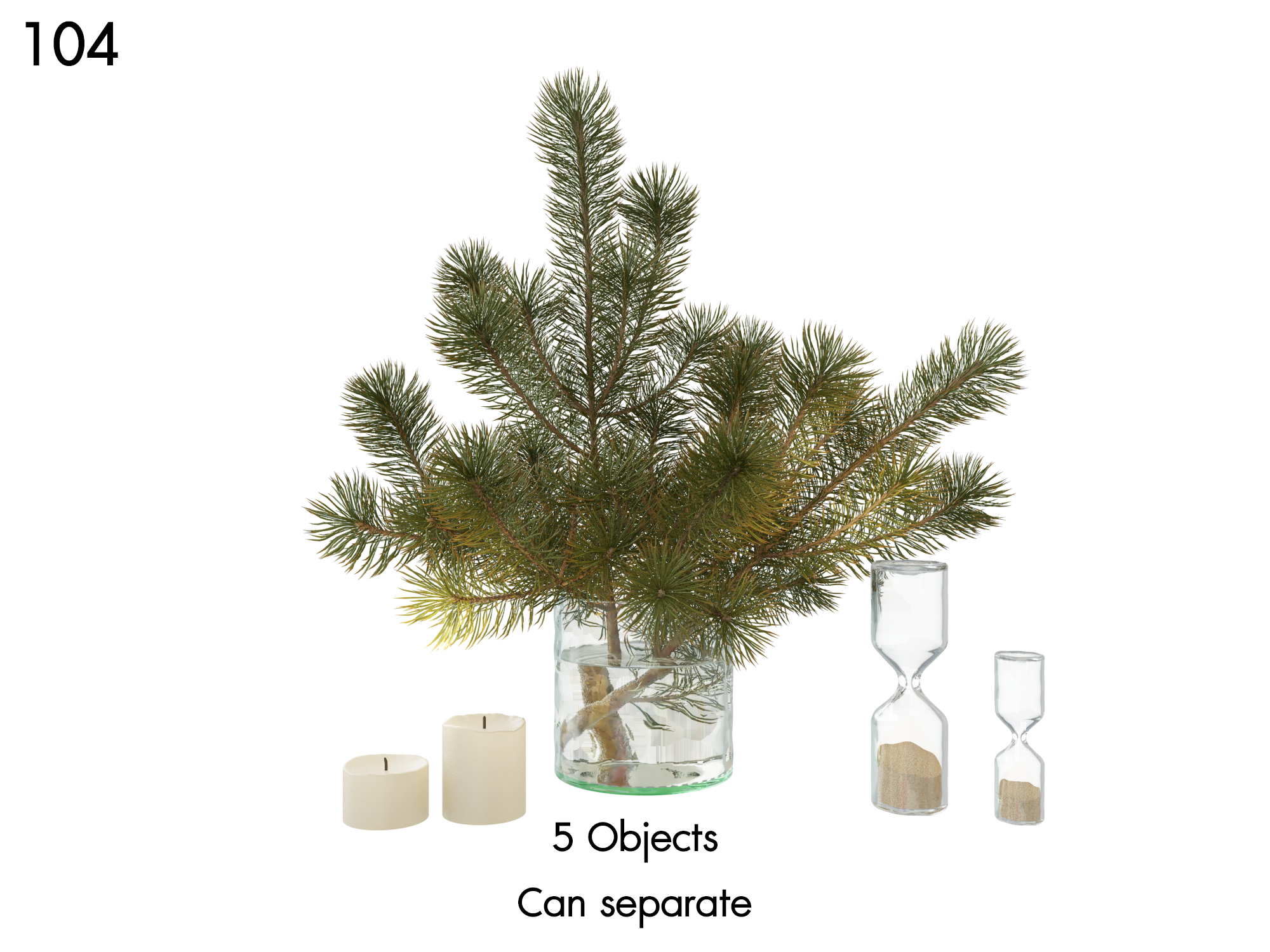 Realistic Botanical Arrangement