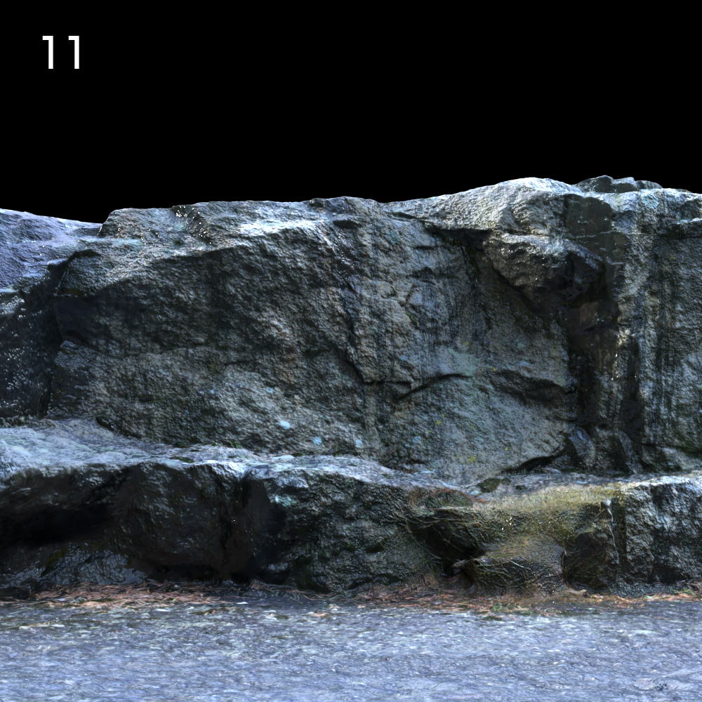Realistic 3D Geometric Rock Model