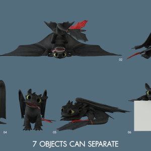 Toothless Dragon Proxy Model