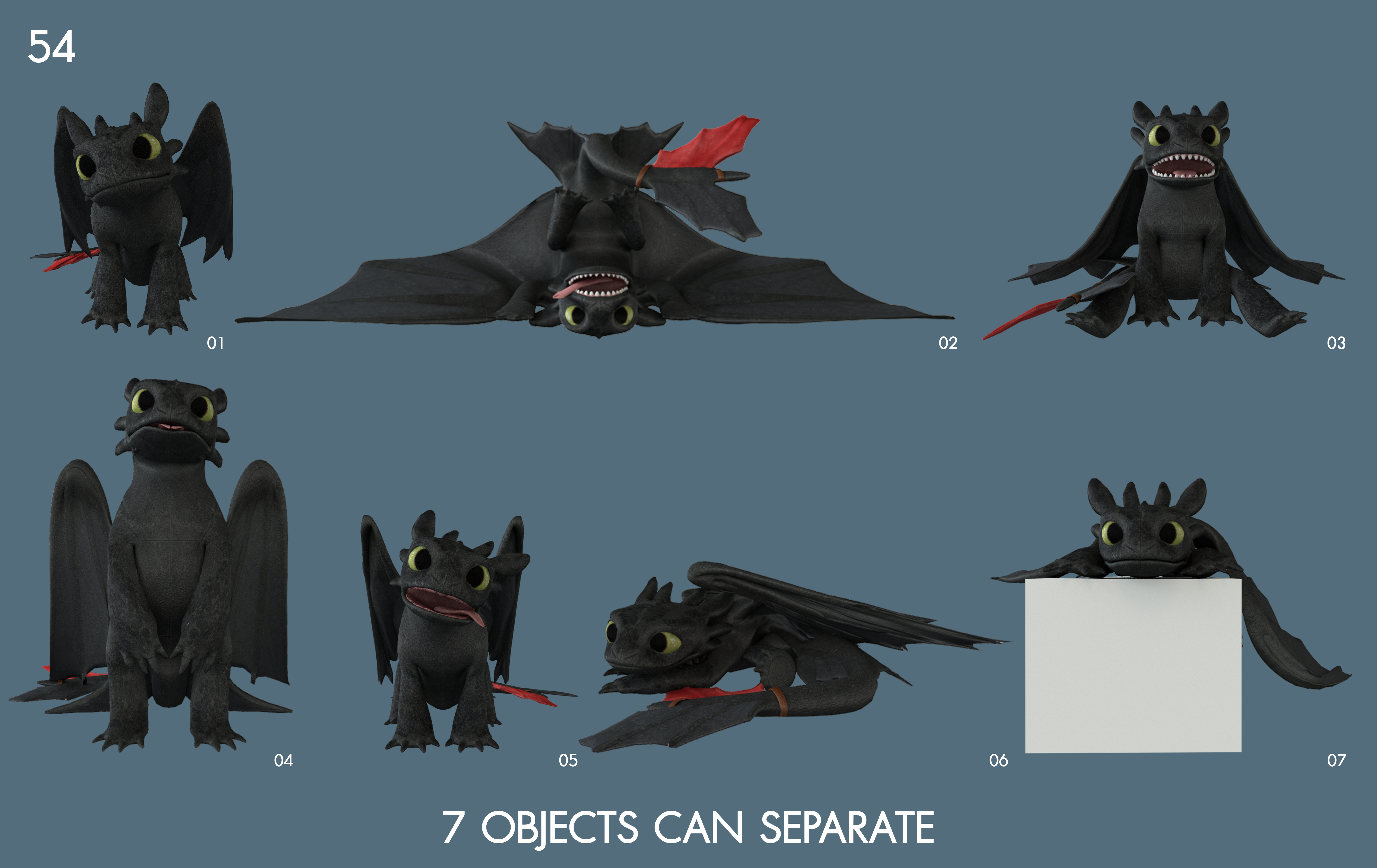 Toothless Dragon Proxy Model