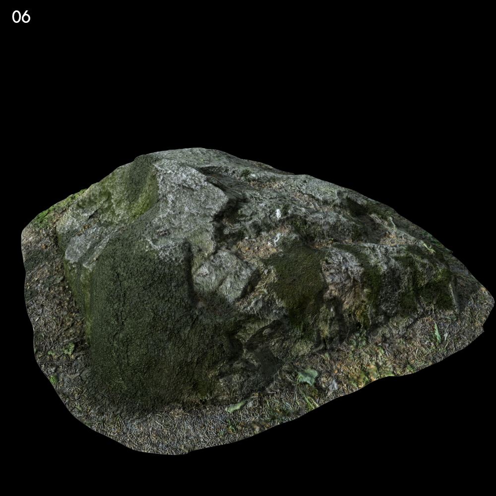 Realistic Rock Proxy Model for SketchUp with V-Ray