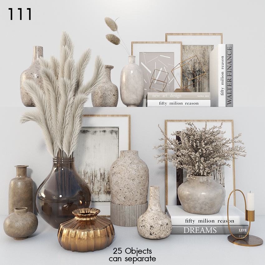 Decorative Bookshelf Set