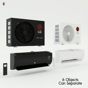 Black Dual Inverter Air Conditioner