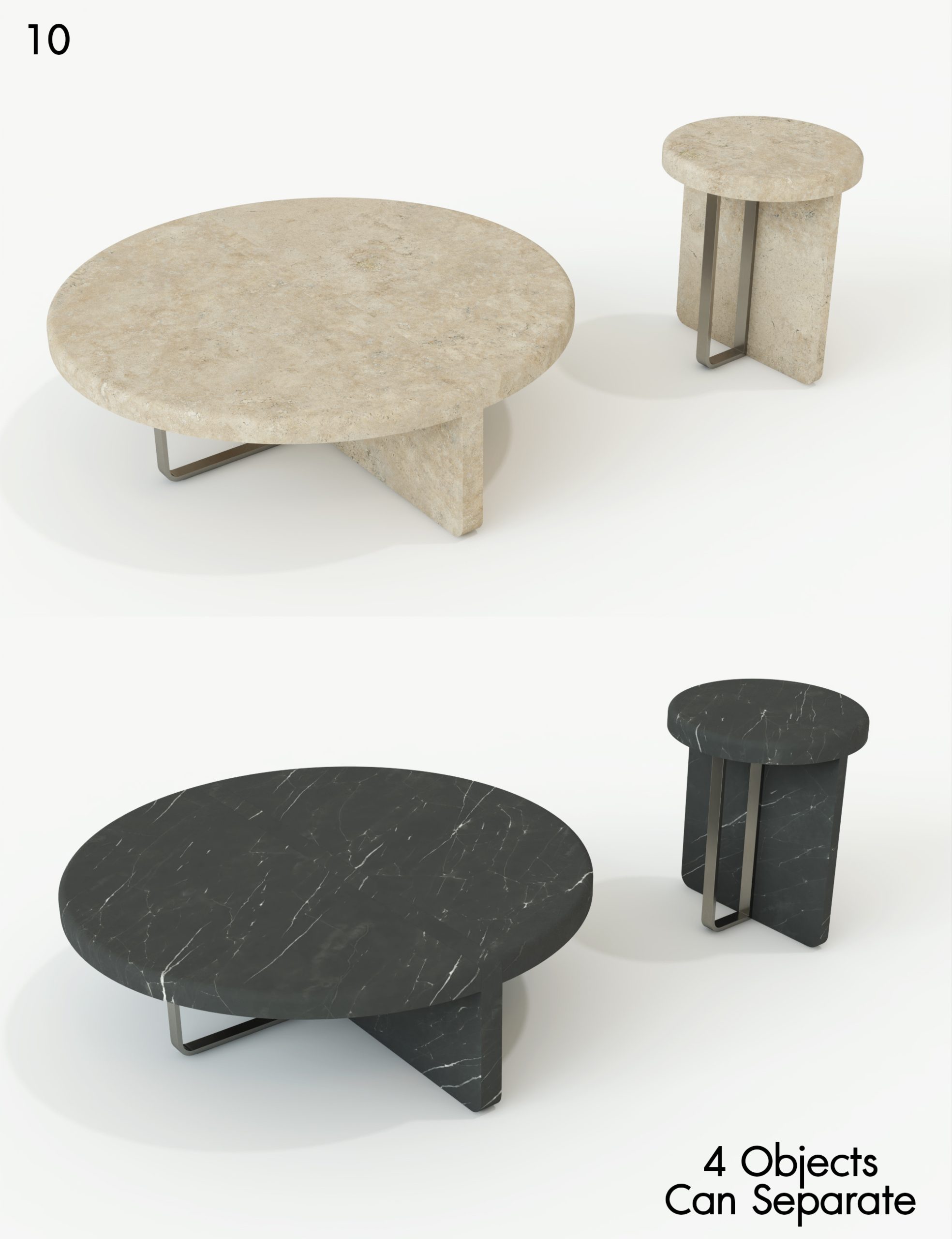 Giorgio Bonaguro Line Coffee Tables