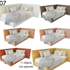Modern Corner Bed Proxy Model
