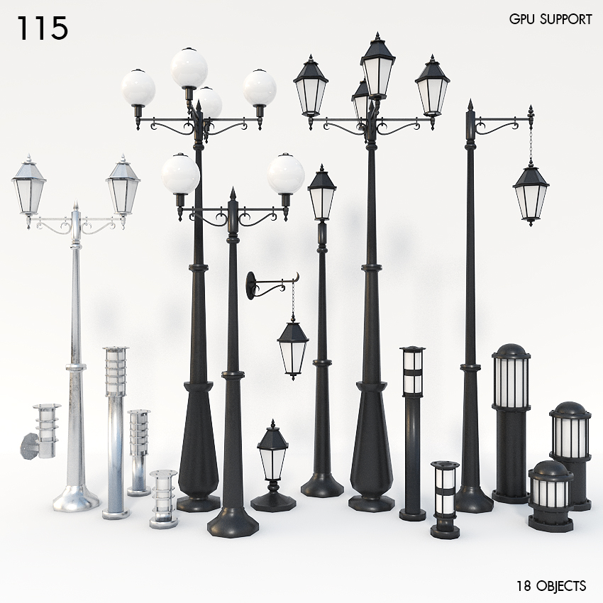 Street Lighting 3D Model