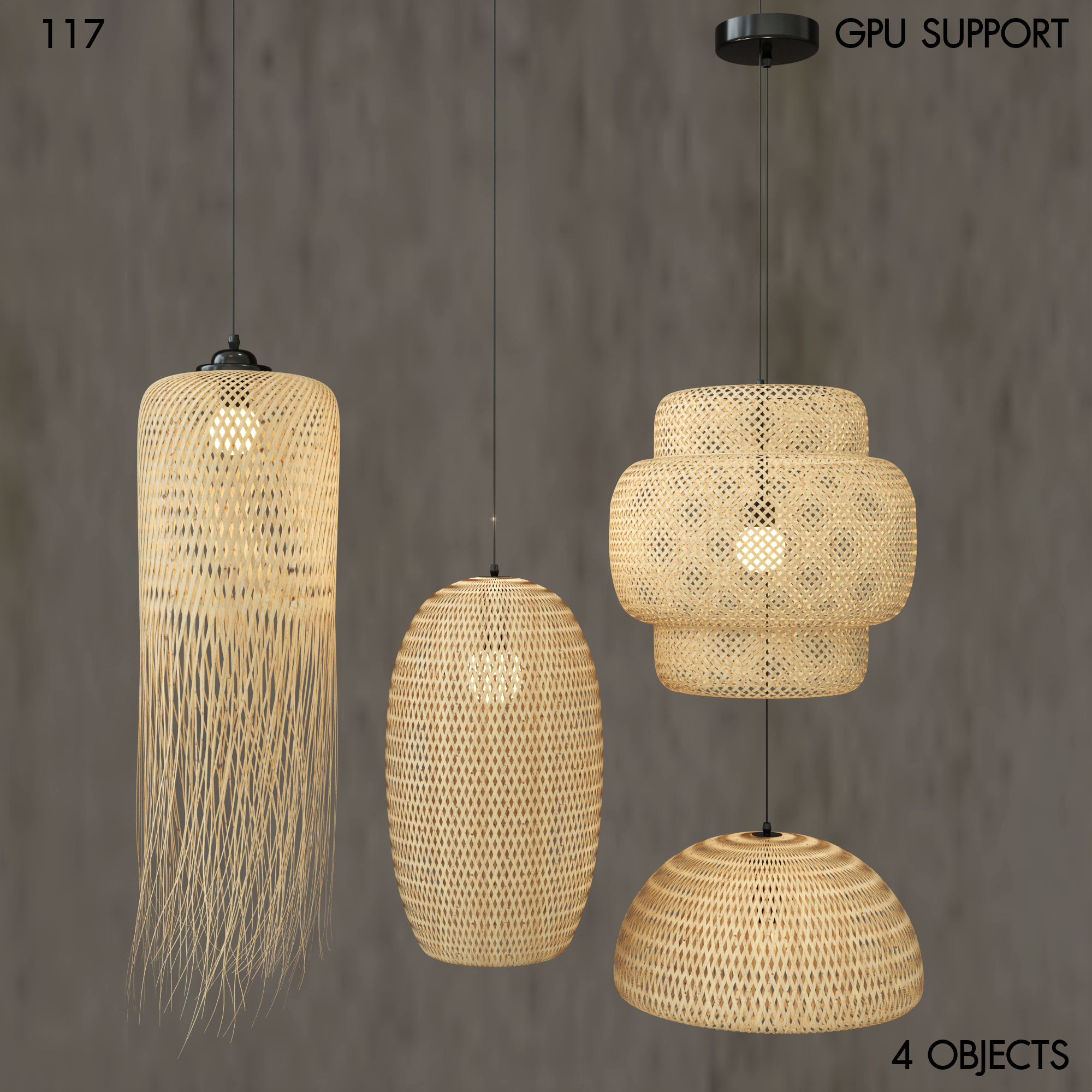 Rattan Pendant Light Collection