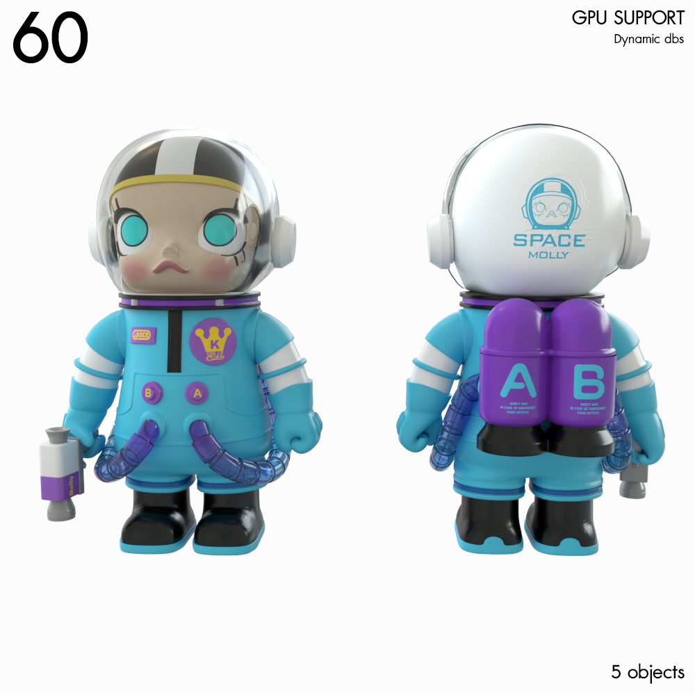 Space Molly Blue Proxy Model