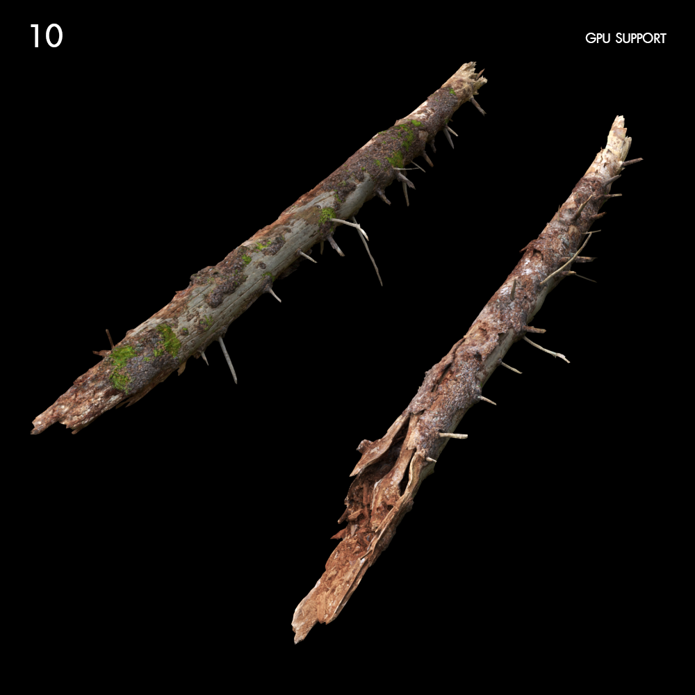 Large Log Proxy Model for SketchUp with V-Ray