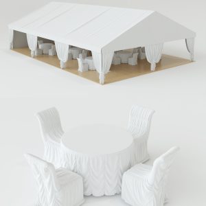 Elegant Event Tent and Furniture Set
