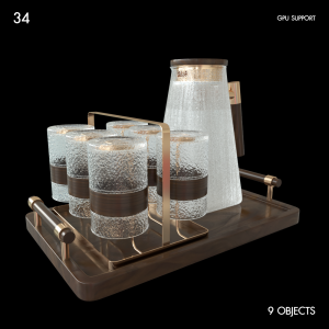 Glass Decanter and Glass Set