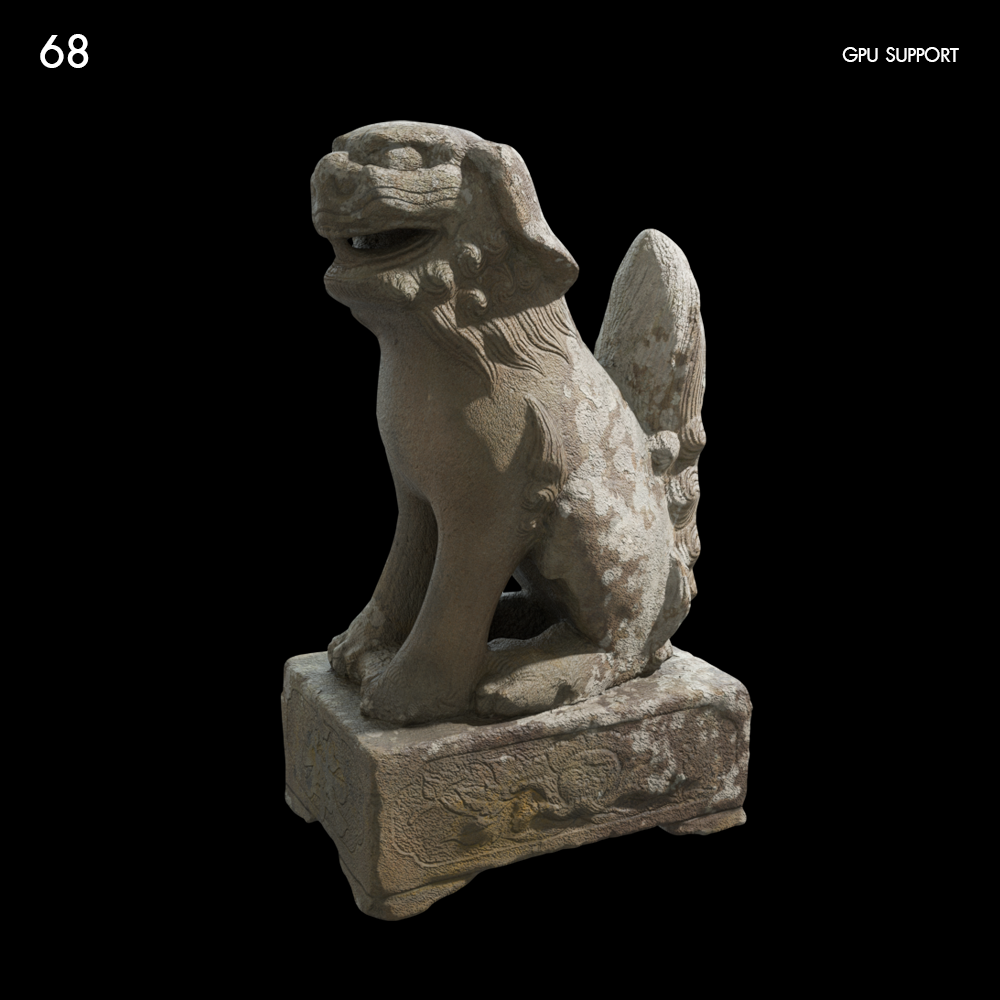 Japanese Kamainu Statue Proxy Model