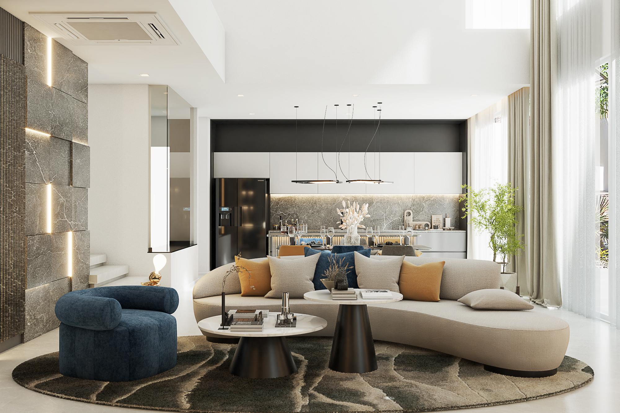 Modern Living Room Interior Proxy Model