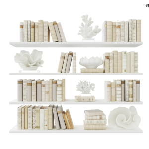 Elegant Bookshelf Decor Set
