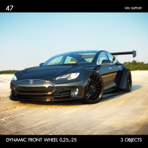 Tesla Model S RWB Proxy Model