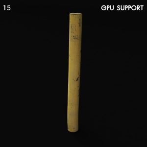 Yellow Metal Bollard