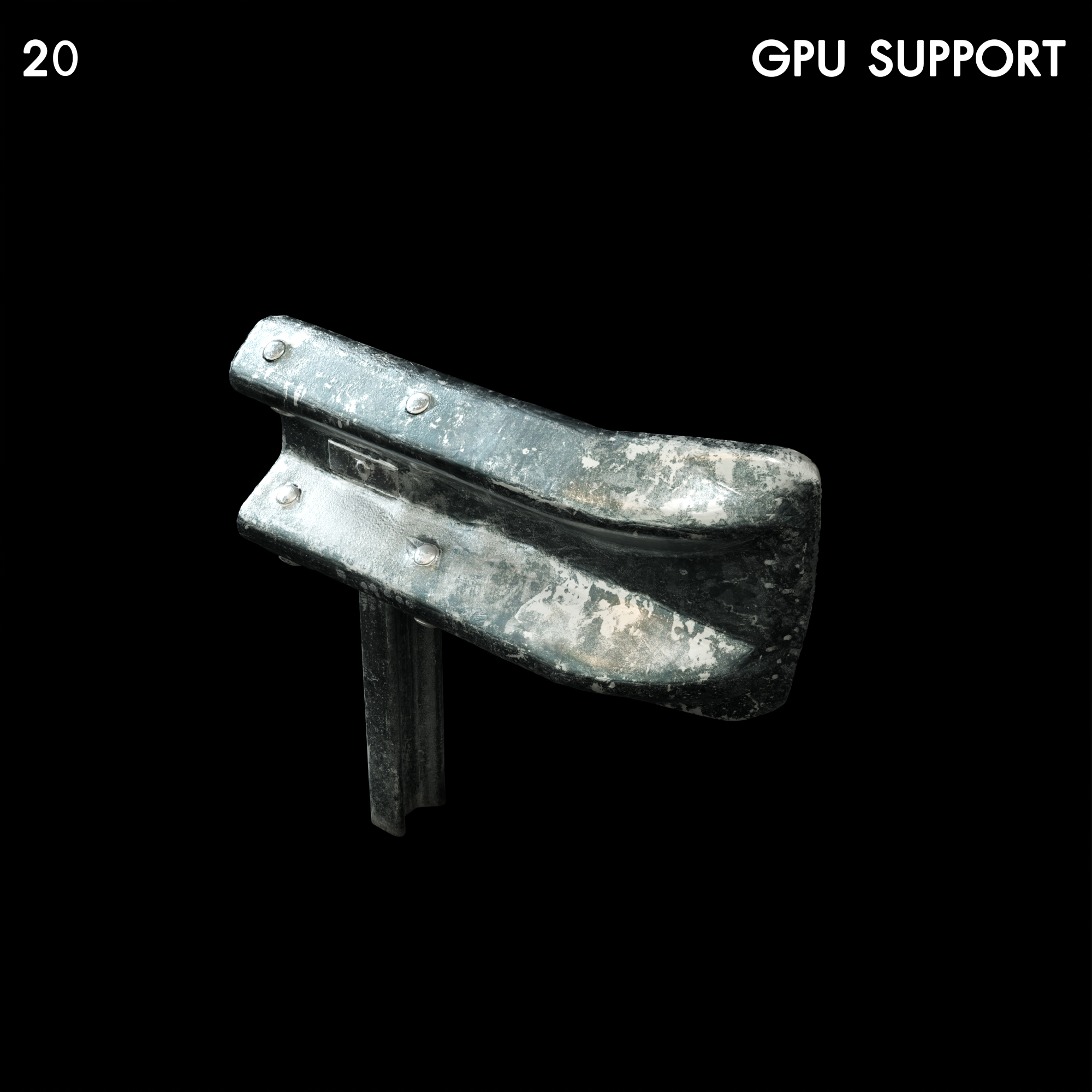 Modular Metal Guardrail End Piece