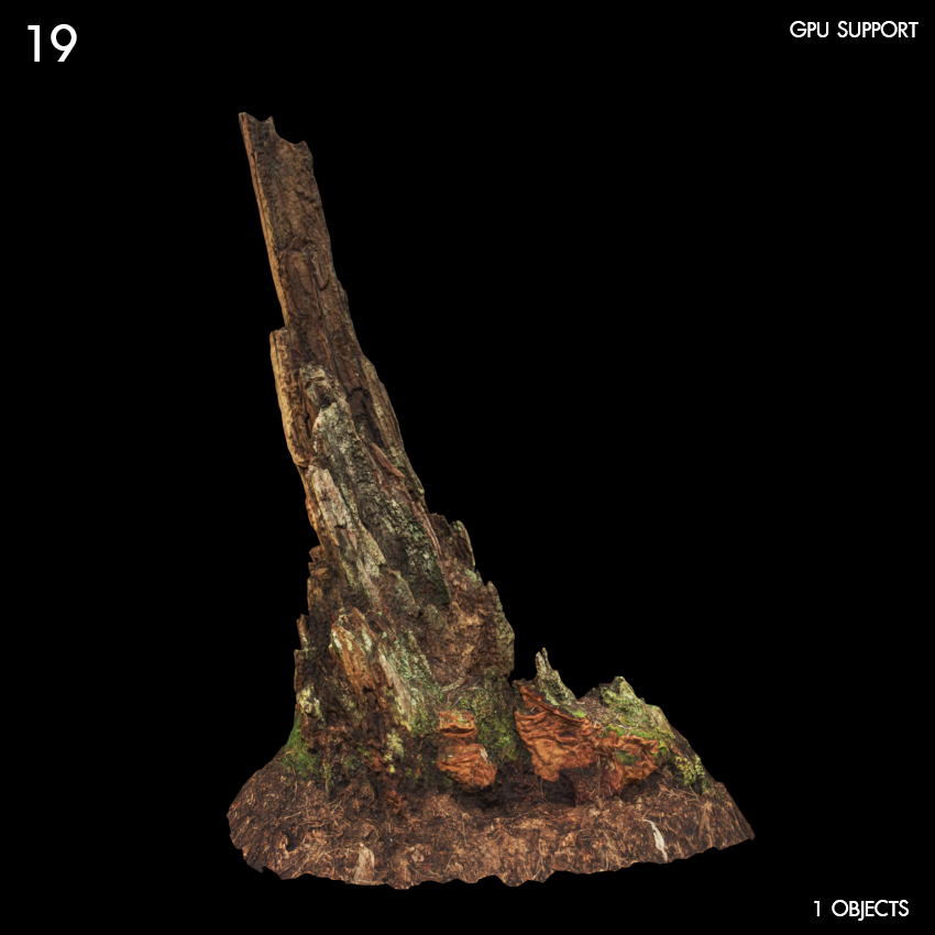 Wooden Stump Proxy Model