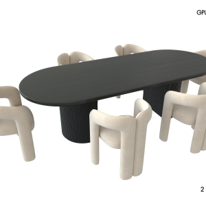 Gubi Moon Dining Set