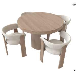 Modern Dining Table and Chair Set