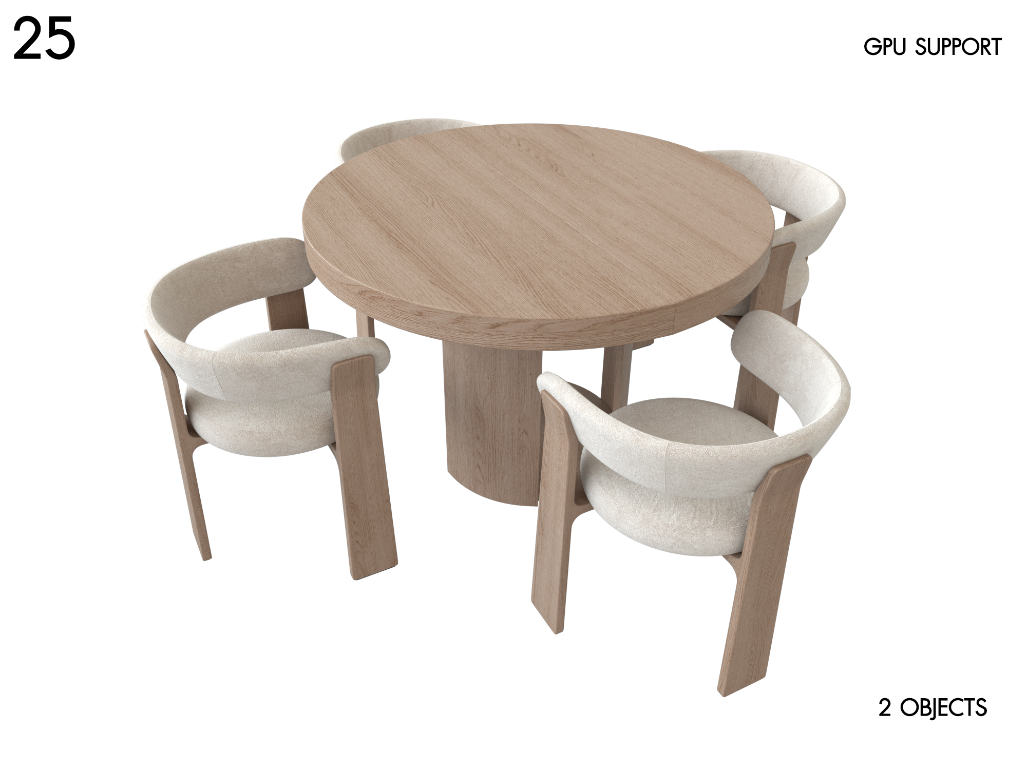 Modern Dining Table and Chair Set