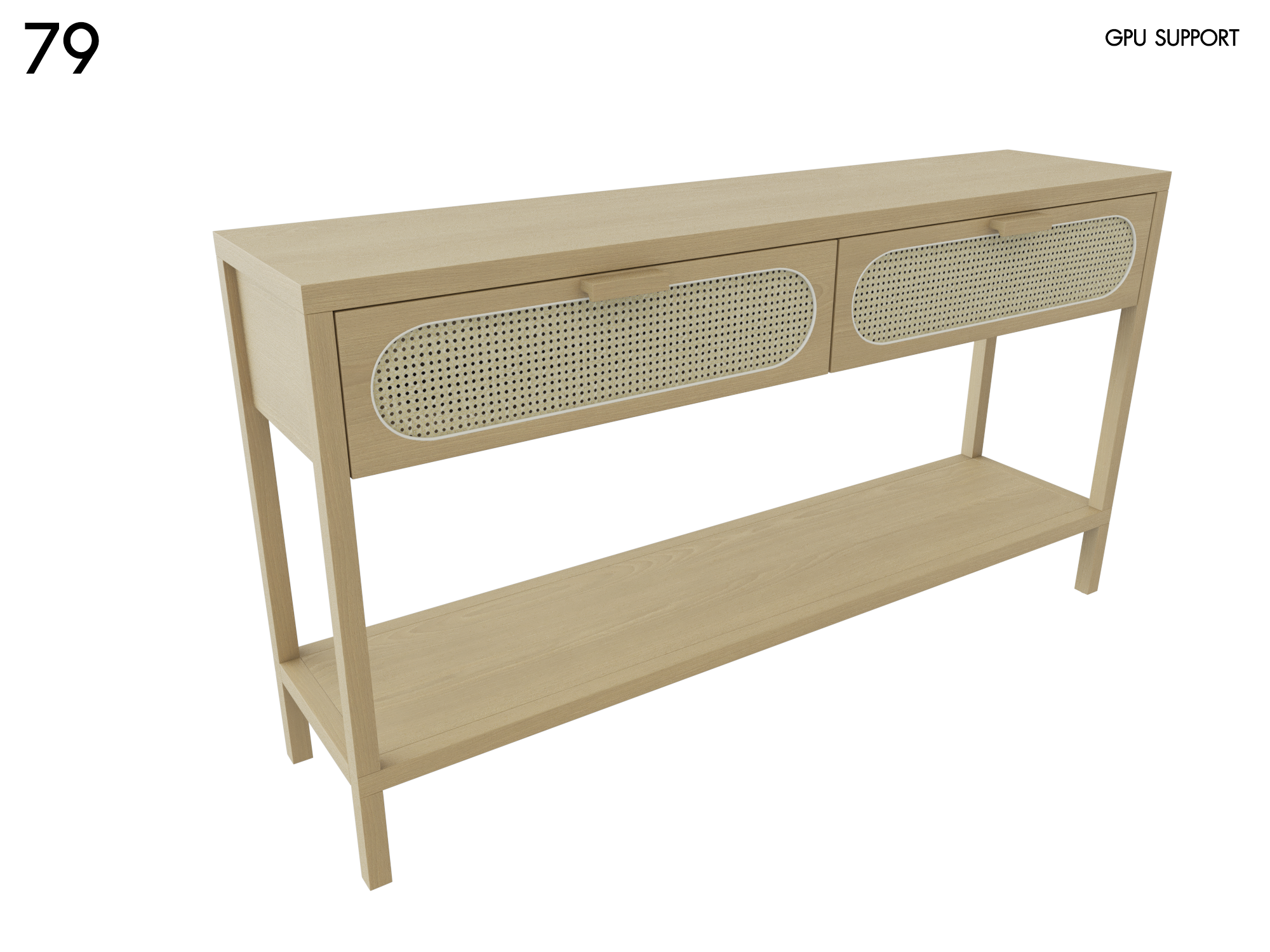 Wood Console